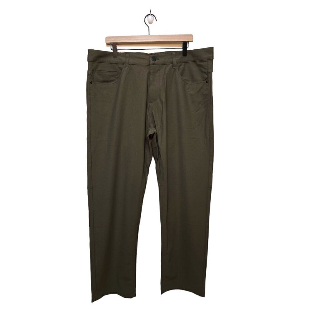 ZeroXposur NWT Dk Olive Green Stretch Commuter 5 Pocket Pants Sz 38 x 30